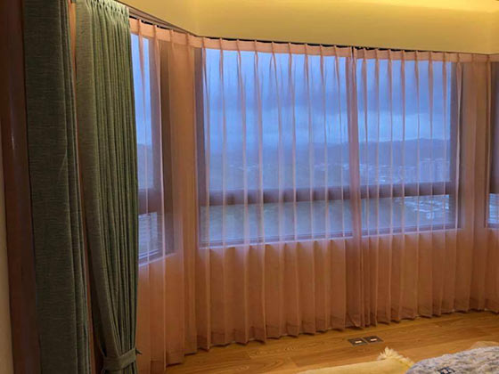 基隆窗簾-許小姐傳統窗簾安裝.