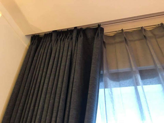 基隆窗簾-許小姐傳統窗簾安裝.
